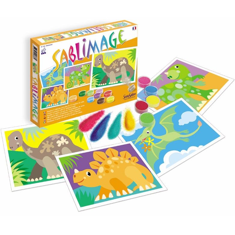 Arena de colores Sablimage · Dinosaurios - La Chata Merengüela