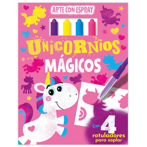 Arte con espray · Unicornios mágicos - La Chata Merengüela
