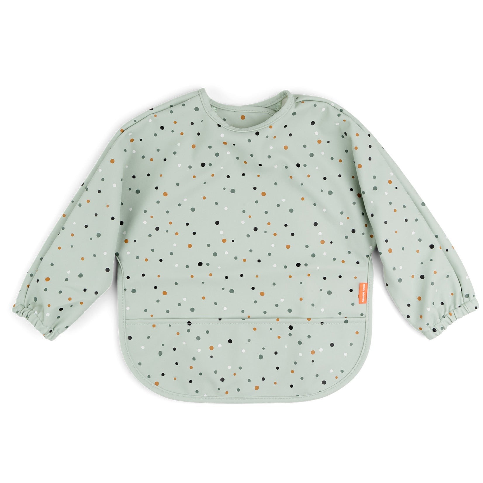 Babero con Mangas Done by Deer · Happy dots Green - La Chata Merengüela
