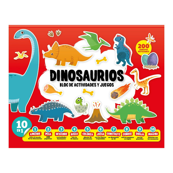Bloc de actividades y juegos · Dinosaurios - La Chata Merengüela