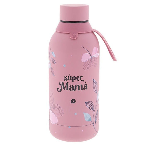 Botella acero inoxidable 500ml. · Super Mamá - La Chata Merengüela