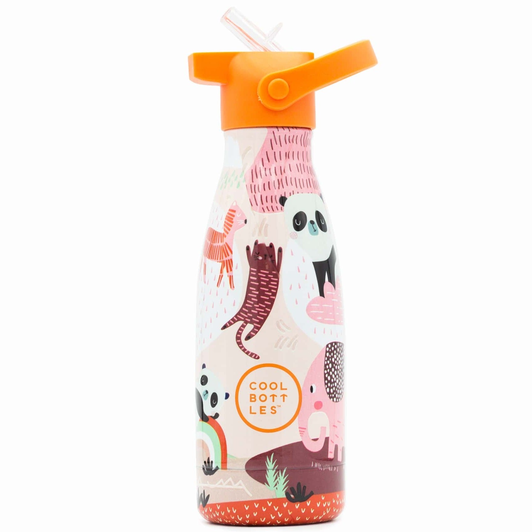 Botella de acero con pajita 260 ml. · Panda gang - La Chata Merengüela