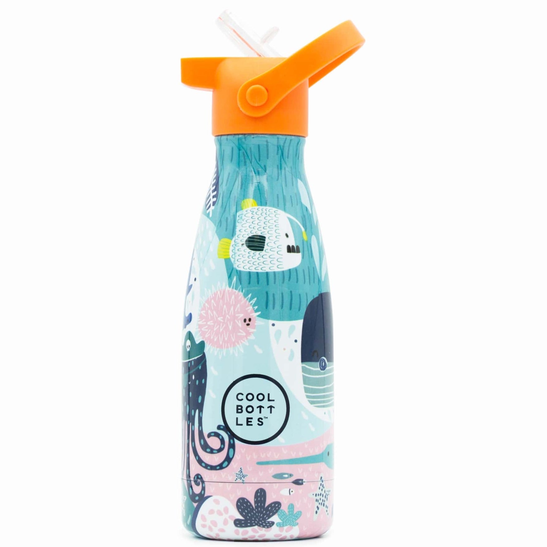 Botella de acero con pajita 260 ml. · Sea world - La Chata Merengüela