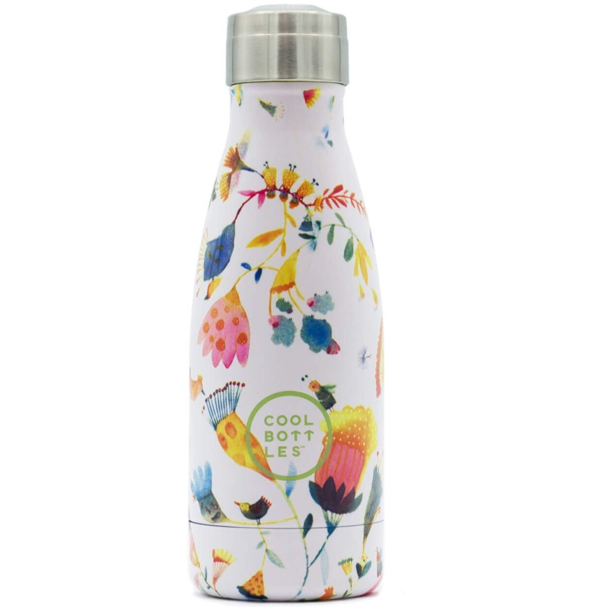 Botella de acero con pajita 260 ml. · Spring flowers - La Chata Merengüela