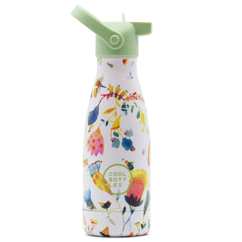 Botella de acero con pajita 260 ml. · Spring flowers - La Chata Merengüela