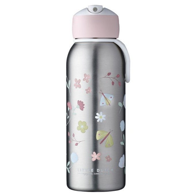 Botella isotérmica flip-up 350ml. · Mariposas - La Chata Merengüela