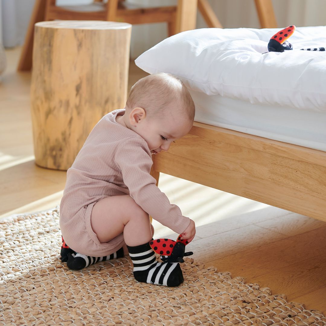 Calcetines de estimulación · Ladybug - La Chata Merengüela