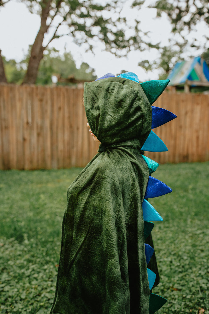 Capa de dragón verde (5-6 años)