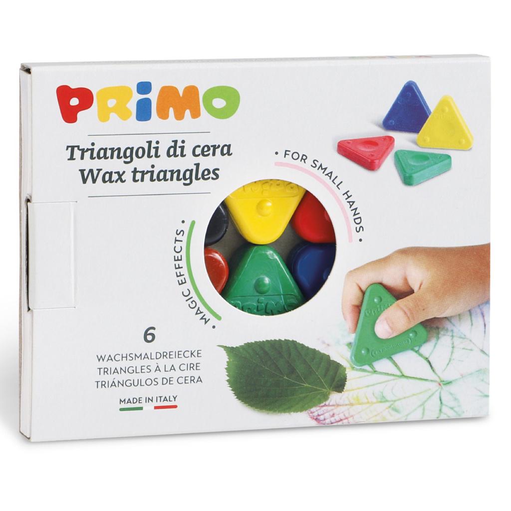 Ceras triangulares PRIMO • 6 colores - La Chata Merengüela