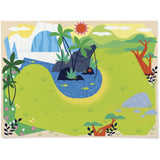 Colorea tus pegatinas gigantes · animales salvajes - La Chata Merengüela
