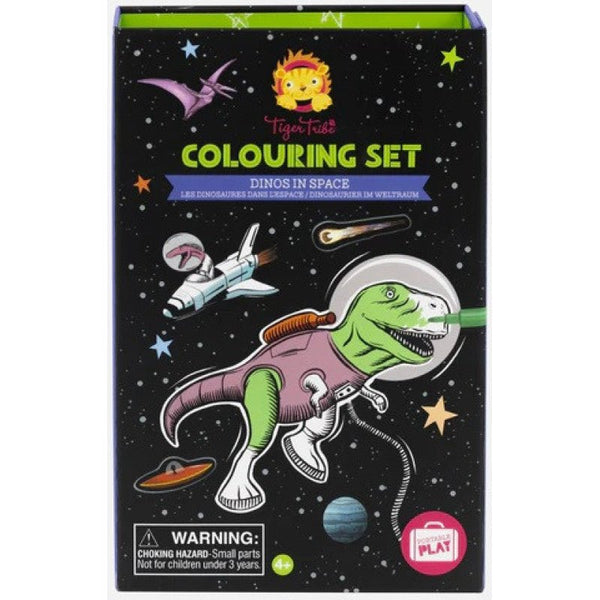 Colouring Set · Dinosaurios en el espacio - La Chata Merengüela