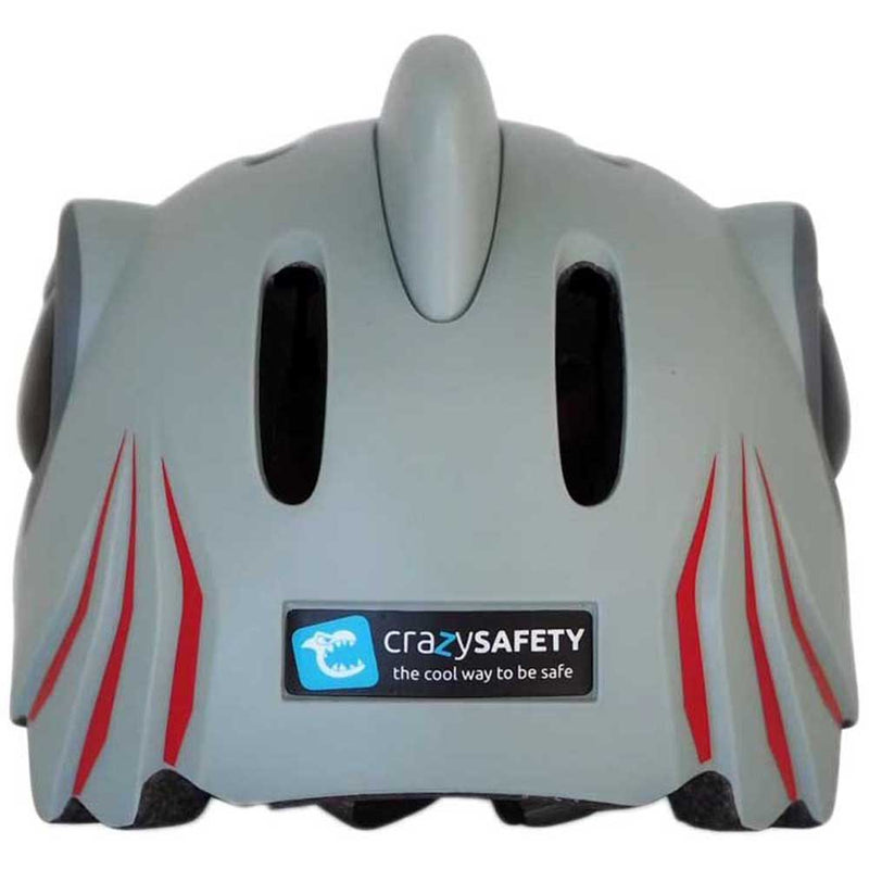 Casco Infantil Crazy Safety · Tiburón Gris