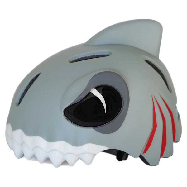 Casco Infantil Crazy Safety · Tiburón Gris
