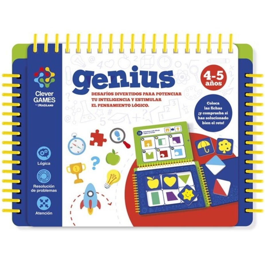 Desafía tu mente con CLEVER GAMES GENIUS · 4-5 años - La Chata Merengüela
