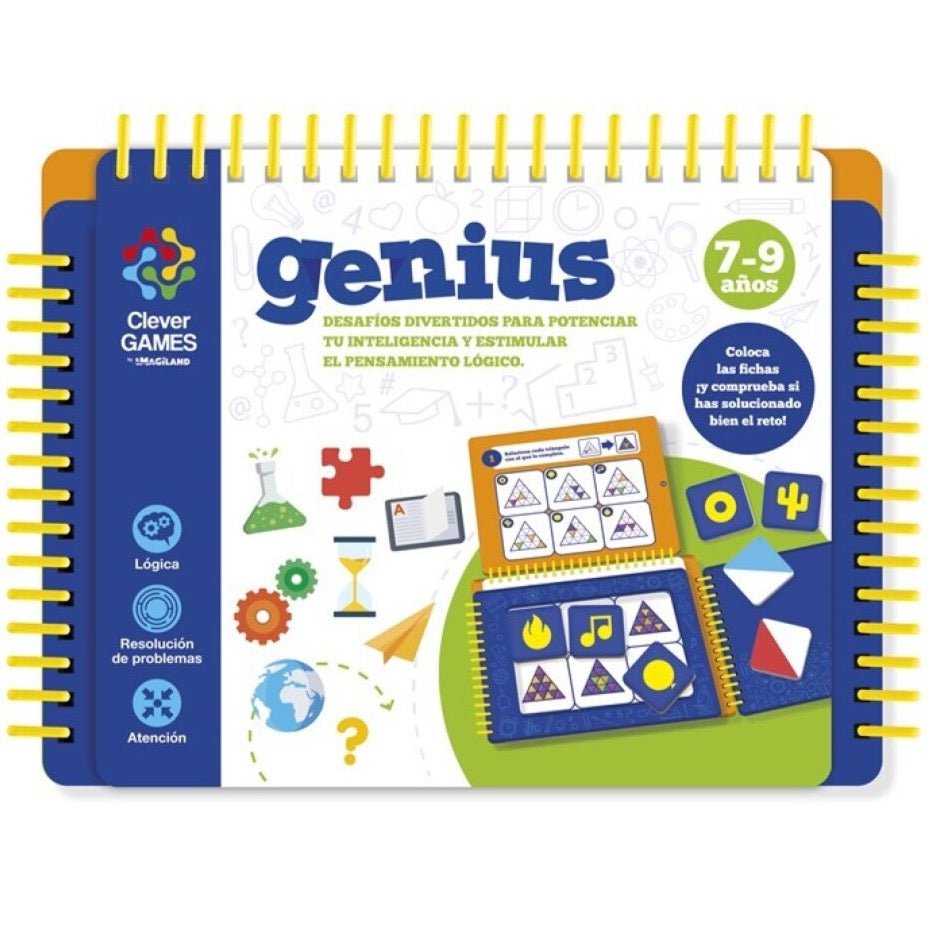 Desafía tu mente con CLEVER GAMES GENIUS · 7-9 años - La Chata Merengüela