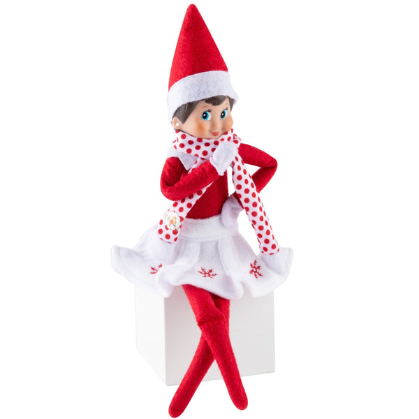 Elf on the Shelf: falda y bufanda - La Chata Merengüela