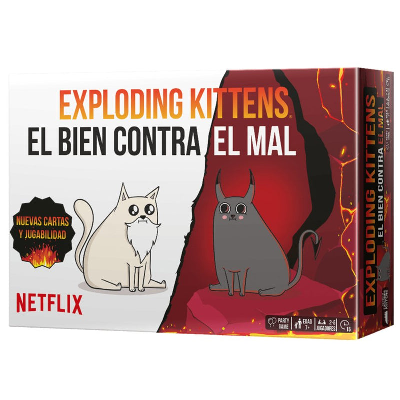 Exploding Kittens El bien contra el mal La Chata Mereng ela