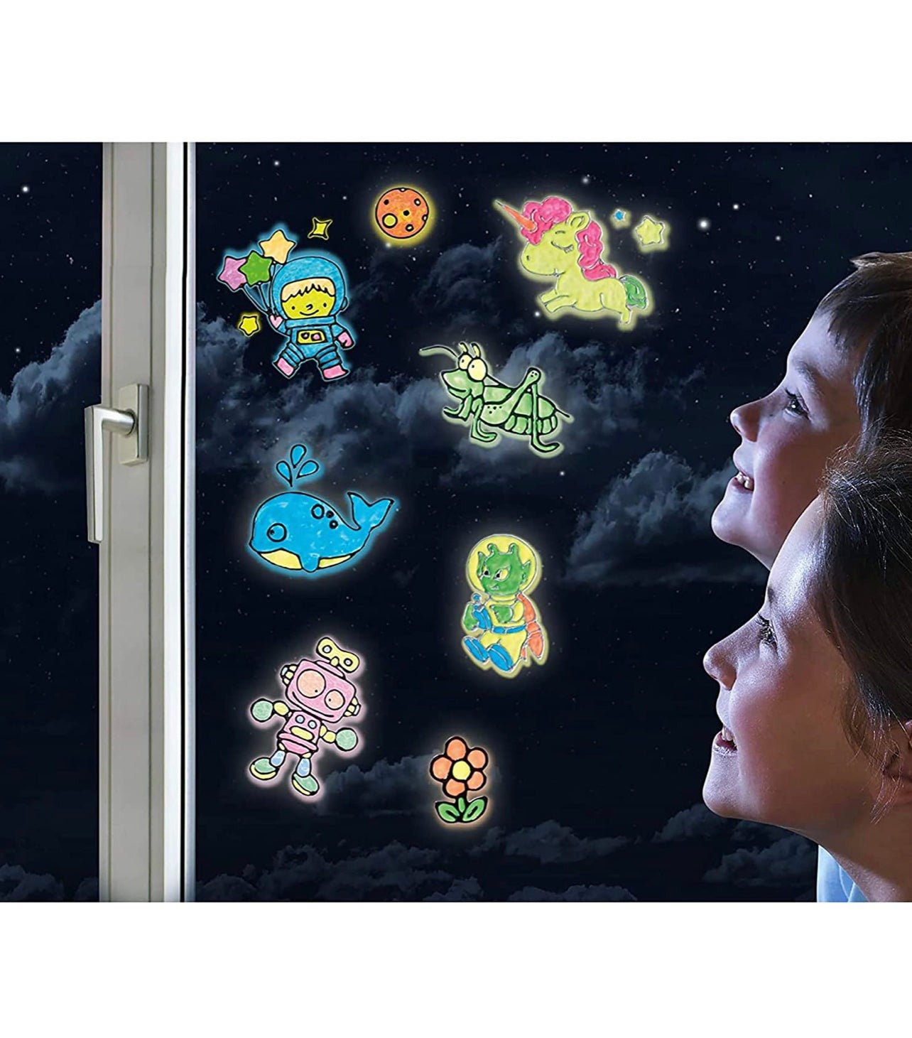 Glow window art - La Chata Merengüela