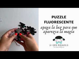 Puzzle Fluorescente Espacio: 100 piezas