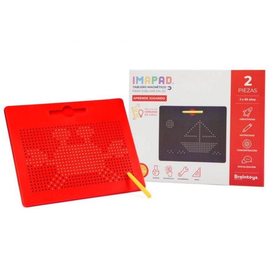 Juego IMAPAD rojo con lápiz magnético - La Chata Merengüela