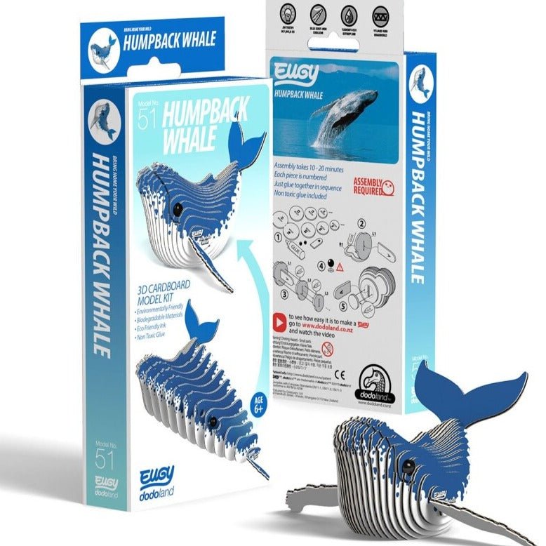 Kit MiniPuzzle 3D DodoLand: Ballena Jorobada - La Chata Merengüela
