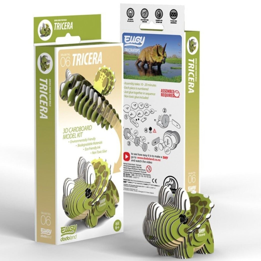 Kit MiniPuzzle 3D DodoLand · Triceratops - La Chata Merengüela