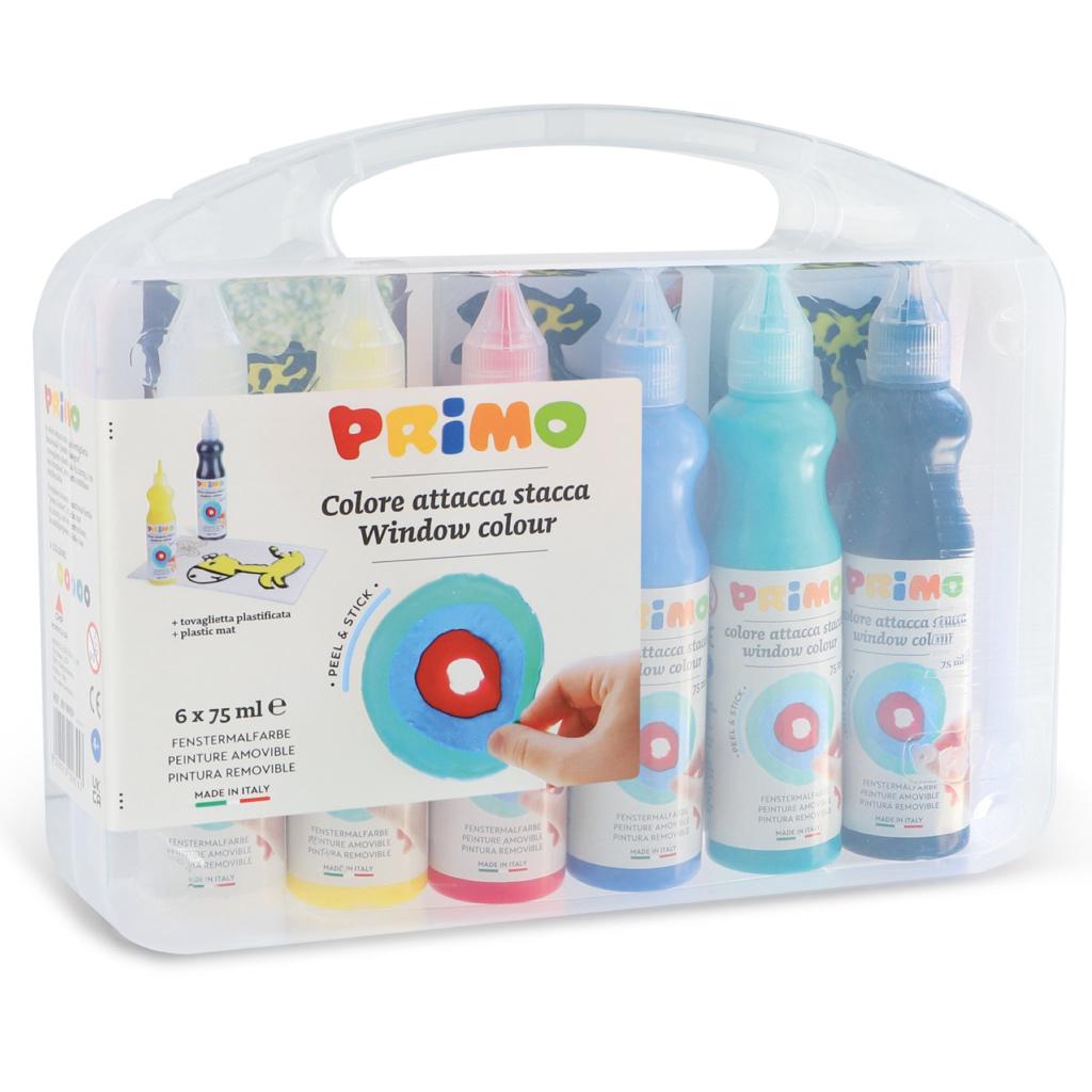Kit tempera líquida para ventanas PRIMO • 6 colores - La Chata Merengüela