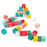 Kubix 40 Cubos de Madera: Letras y Números - La Chata Merengüela