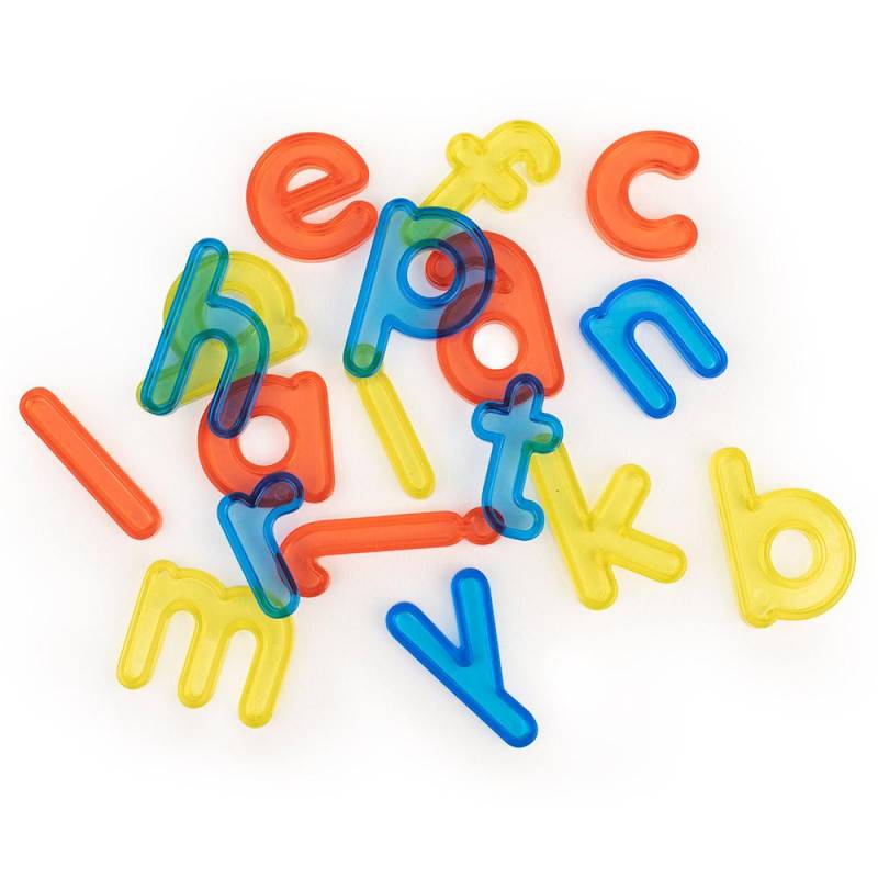 Letras minúsculas translúcidas 76 unidades · Miniland - La Chata Merengüela