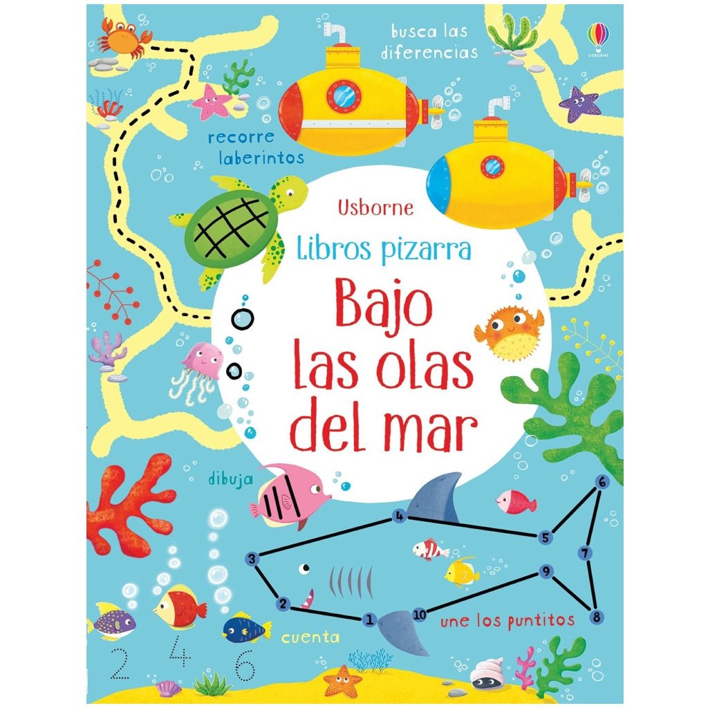 Libro pizarra reutilizable · Bajo las olas del mar - La Chata Merengüela