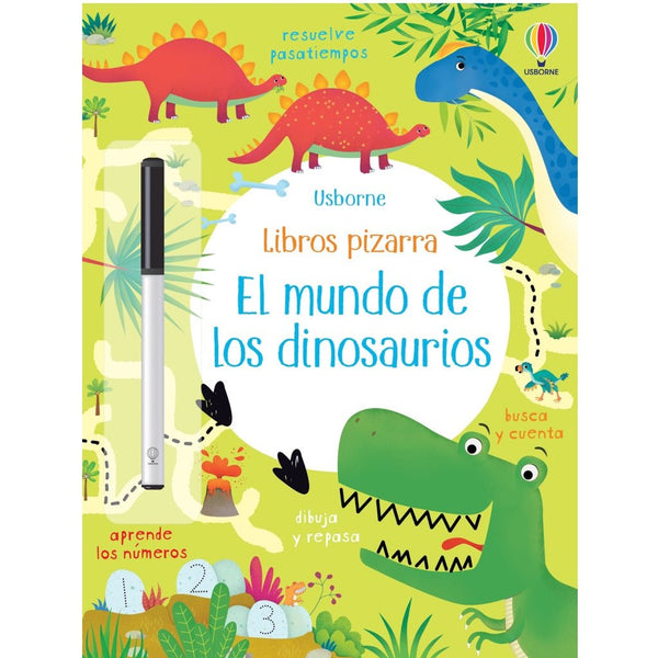 Libro pizarra reutilizable · El mundo de los dinosaurios - La Chata Merengüela