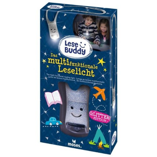 Luz de lectura Lese Buddy • Gris con purpurina - La Chata Merengüela