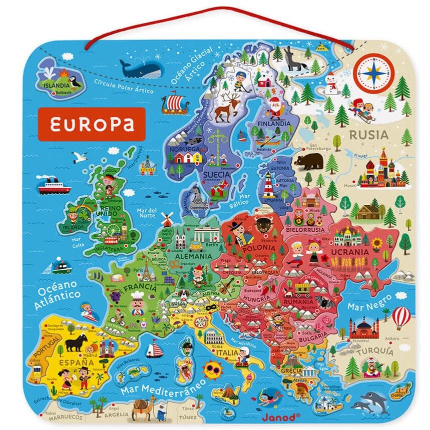 Mapa de Europa Magnético - La Chata Merengüela