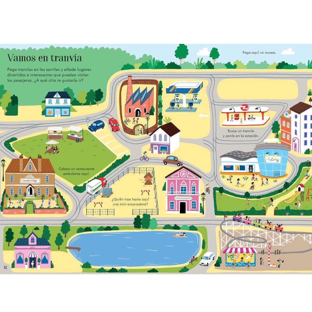 Mi pequeño libro de pegatinas · Transportes - La Chata Merengüela
