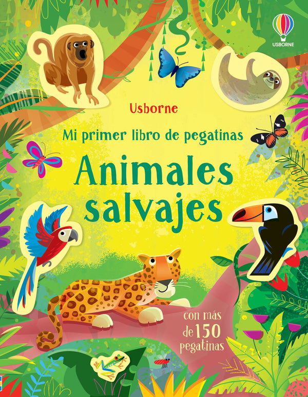 Mi primer libro de pegatinas · Animales salvajes - La Chata Merengüela