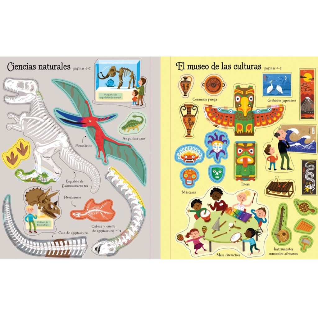 Mi primer libro de pegatinas · Museos - La Chata Merengüela