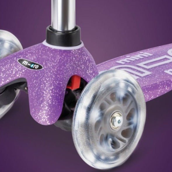 Mini Micro Deluxe LED Glitter Lila - La Chata Merengüela