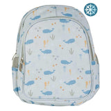 Mochila Infantil con Bolsillo Térmico ALLC · Ballenas - La Chata Merengüela