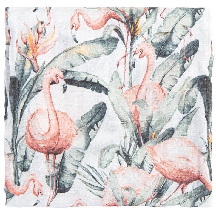 Muselina de Bambú Bimbidreams 120x120 · Flamingo - La Chata Merengüela