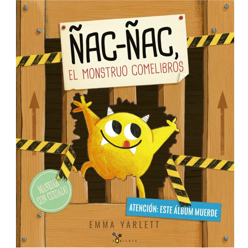 Cuentos infantiles en español: Ñac Ñac El Monstruo come libros libro  infantil en español 
