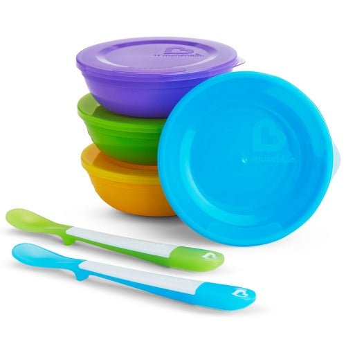 Pack cuencos con tapas y cucharas Love-a-Bowls™ (10 piezas) - La Chata Merengüela