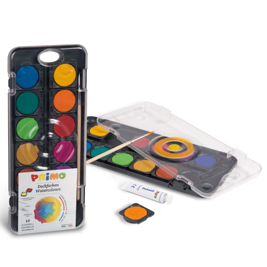 Paleta de acuarelas PRIMO • 12 colores - La Chata Merengüela