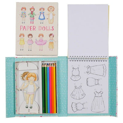 Muñecas recortables para colorear clearance