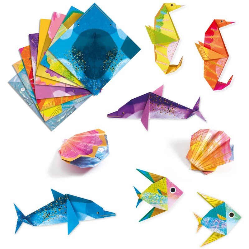Papiroflexia Origami · Animales Marinos - La Chata Merengüela