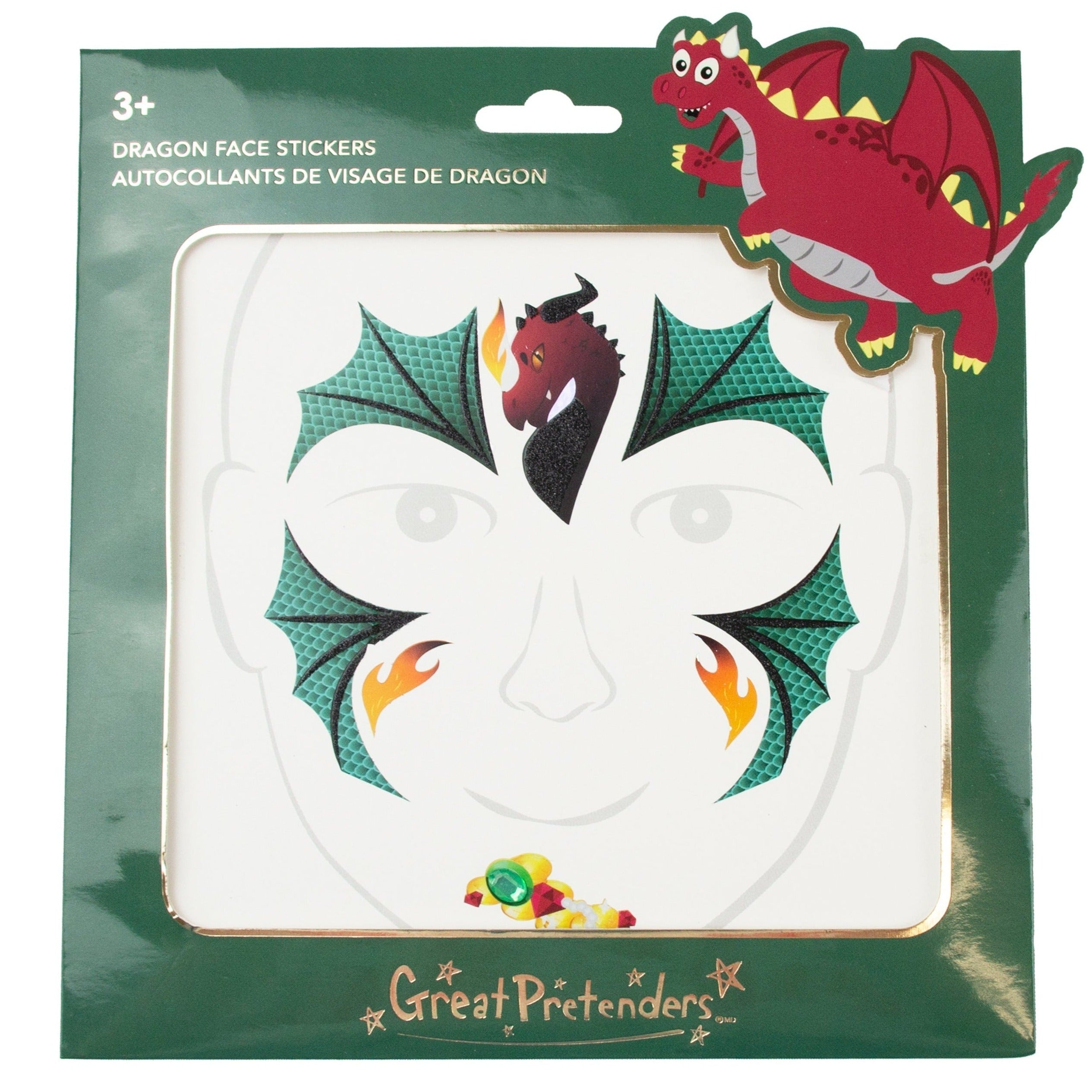 Pegatinas para Cara · Dragón - La Chata Merengüela