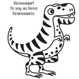 Peque-colores mágicos · dinosaurios - La Chata Merengüela