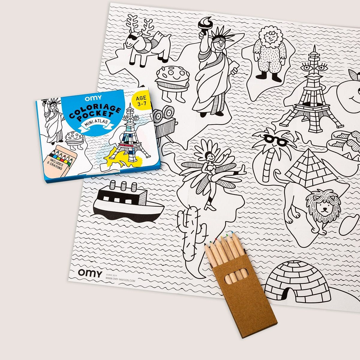 Pocket color OMY · Mini Atlas - La Chata Merengüela
