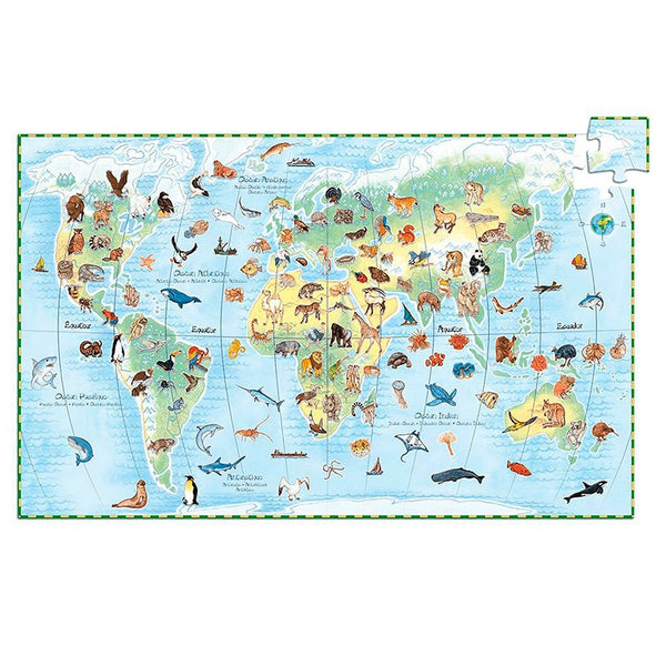 Puzzle de Observación Animales del Mundo: 100 piezas