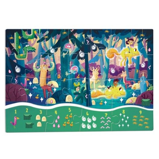 Puzzle 1 2 3 El Bosque: 25 piezas - La Chata Merengüela