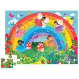 Puzzle Bajo el arcoíris: 36 piezas - La Chata Merengüela